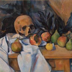 Still life with skull cezanne